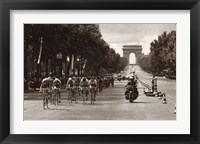 Framed 1975 Tour Finish On The Champs Elysees