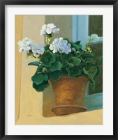 Framed Creancey Geraniums I