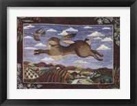 Framed Flying Hare