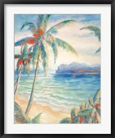 Tropical Breeze I - palm trees Framed Print