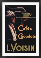 Framed L. Voisin Cafes & Chocolats, 1935