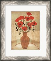 Framed Crimson Poppies