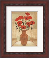 Framed Crimson Poppies