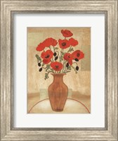 Framed Crimson Poppies