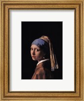 Framed Girl with a Pearl Earring, c.1665