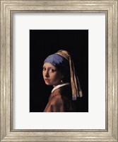 Framed Girl with a Pearl Earring, c.1665