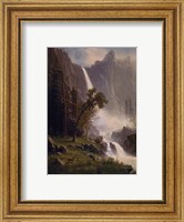 Framed Bridal Veil Falls, Yosemite, ca 1871-73