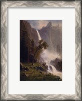 Framed Bridal Veil Falls, Yosemite, ca 1871-73