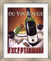 Framed Du Vin Rouge Exceptionnel