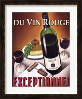 Framed Du Vin Rouge Exceptionnel
