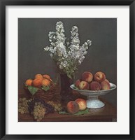 Framed Bouquet de Julienne et Fruits