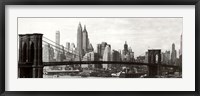 Framed Brooklyn Bridge - panorama