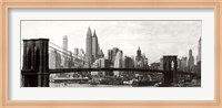 Framed Brooklyn Bridge - panorama