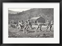 Framed Snap the Whip, c.1872 (B&W)
