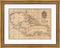 Framed Caribbean 1806