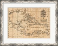 Framed Caribbean 1806