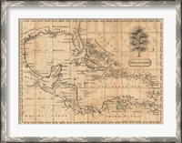 Framed Caribbean 1806