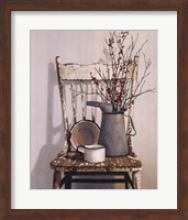 Framed Watering Can On Chair