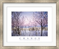 Framed Change-Snowy Trees