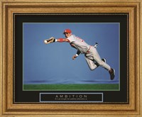 Framed Ambition - Baseball Player