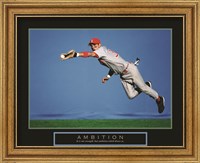 Framed Ambition - Baseball Player