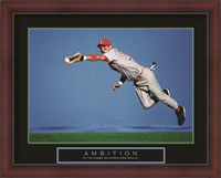Framed Ambition - Baseball Player