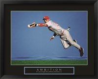 Framed Ambition - Baseball Player