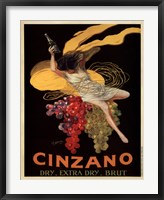Framed Cinzano, 1920