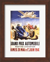 Framed Grand Prix Automobile Nimes