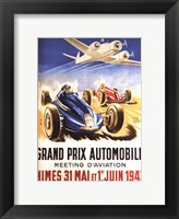 Framed Grand Prix Automobile Nimes