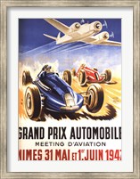 Framed Grand Prix Automobile Nimes