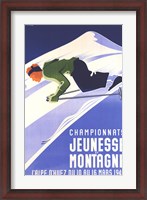 Framed Championnats Jeunesse Et Montagne