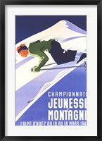 Framed Championnats Jeunesse Et Montagne