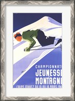 Framed Championnats Jeunesse Et Montagne