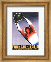 Framed Francia Italia Foot Ball 1935
