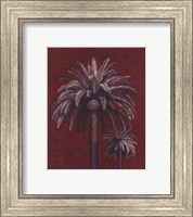 Framed Palm Study On Red