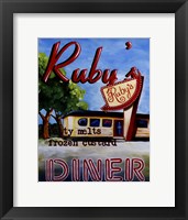 Framed Ruby's Diner