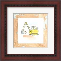 Framed Charlie's Backhoe