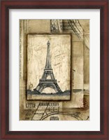 Framed Passport To Eiffel