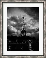 Framed Nuit Orageuse Au Tour Eiffel
