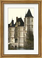 Framed French Chateaux In Blue II