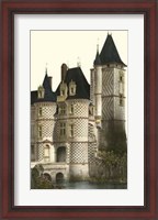 Framed French Chateaux In Blue II