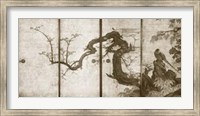 Framed Cherry Blossoms And Pheasant