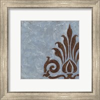 Framed Silver Damask II