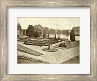 Framed Sepia Garden View III