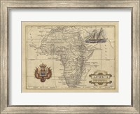 Framed Antique Map Of Africa