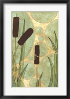 Framed Tranquil Cattails I