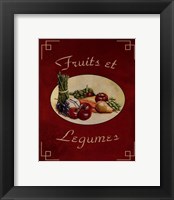 Framed Fruits Et Legumes