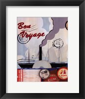 Framed Bon Voyage II