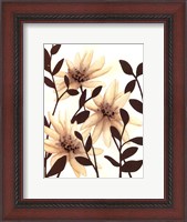 Framed Blossoming Silhouette I